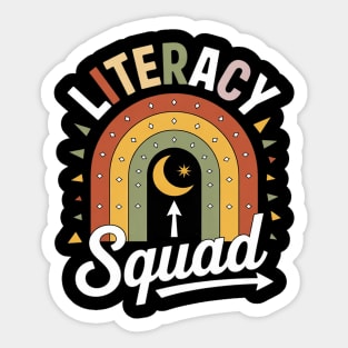 Literacy Squad Reading Teacher Interventionist Specialist3 Sticker